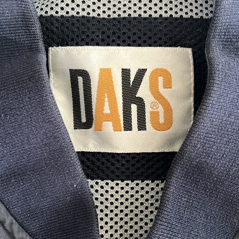 DAKS 80s vintage navy golf windbreaker zip up jacket - Picture 3 of 7